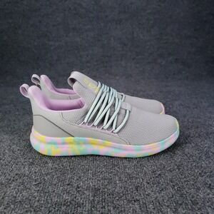 adidas Lite Racer Adapt 7 Shoes Size 6.5 Gray Purple Yellow Sneaker IH7849
